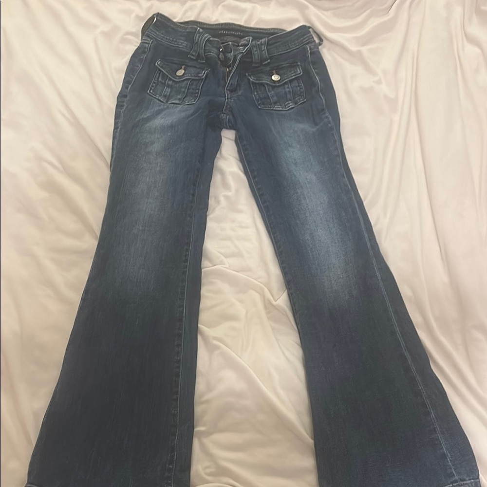Aeropostale Blue Flare Wide Leg Jeans